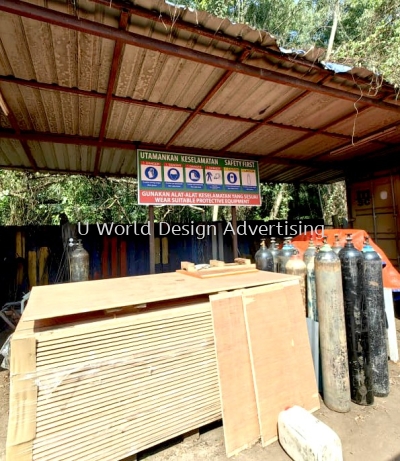 Custom Safety Signage Tanda Keselamatan | Factory Construction Site Industrial Hazard Warning Kilang Sign |  Manufacturer Supplier Installer | Klang Valley Selangor Malaysia