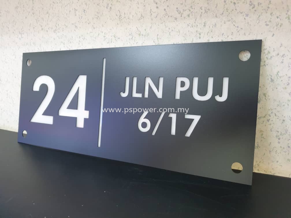 Metal Laser Cut Door Signage