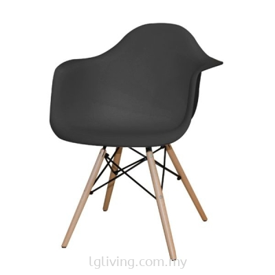 CHILE II ARM CHAIR (BLACK)