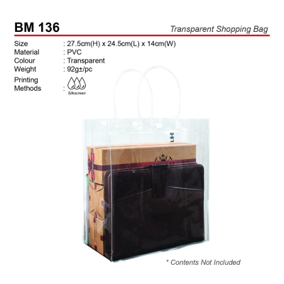 BM 136 Transparent Shopping Bag