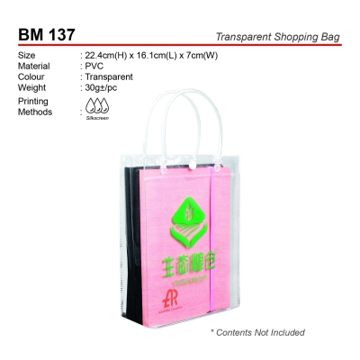 BM 137 Transparent Shopping Bag