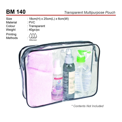 BM 140 Transparent Multipurpose Pouch