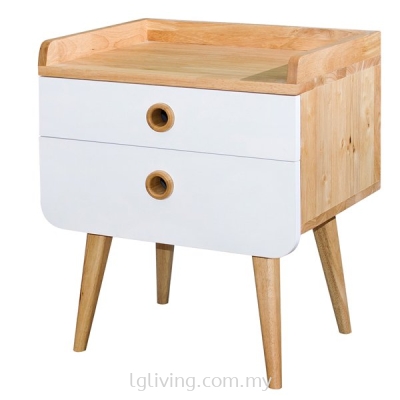 CARL Night Stand - Natural / White