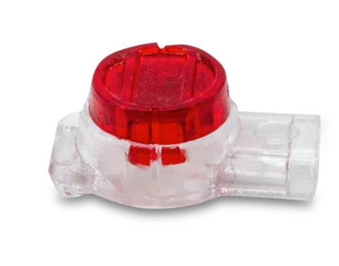 3-Wire UR IDC Insulation Displacement Connectors (Red), 100 Pack - (URC-100PK)