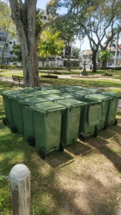 Tong Sampah Hijau 120L / 240L Untuk Di Sewa