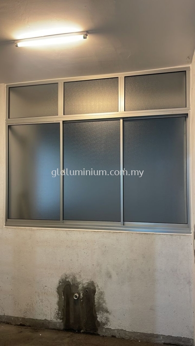 sliding windows 3 panels + Above fit glass @Kiara Residence 1,Off Bukit OUG, Bukit Jalil, Kuala Lumpur 