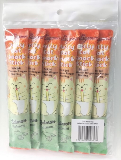 Nagamas Salmon Jelly Cat Snack Stick 6pcs