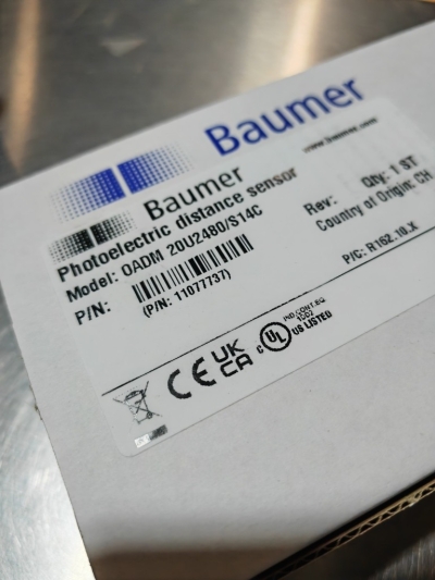 BAUMER OADM 20U2480-S14C PHOTOELECTRIC SENSOR Malaysia Thailand Singapore Indonesia Philippines Vietnam Europe USA