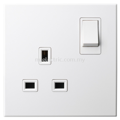 JASMART T5013S 1GANG 13A SWITCH SOCKET WHITE