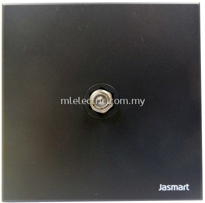 JASMART T6003 1 GANG SATELITE SOCKET BLACK