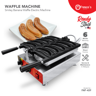 Smiley Banana Waffle Electric Machine