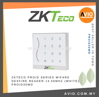 ZKTeco Door Access Control IP65 Weatherproof Mifare MF 13.56MHz Desfire Card Password Reader Terminal ProID PROID30WD