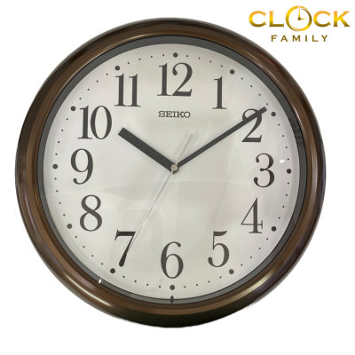 Seiko Modern Brown Plastic Case Wall Clock QXA787B