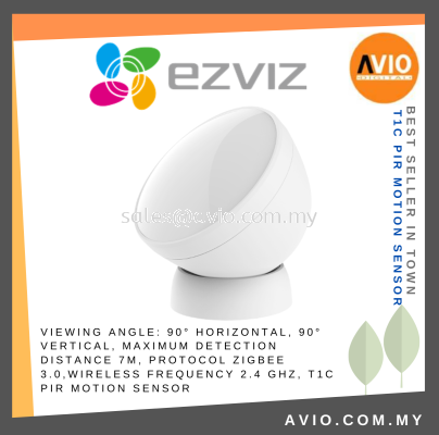 Ezviz Wireless Wifi Wi-Fi Battery Smart Home Infrared Human Motion Sensor 90 Horizontal Vertical T1C PIR Motion Sensor