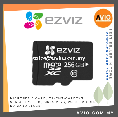 Ezviz MicroSD Micro SD Card 3.0 Version High Speed 256GB for Surveillance Device use 24Hour Record Micro-SD Card 256GB