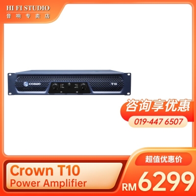 Crown POWER AMP T10 Dual channel, 1350W @ 4
