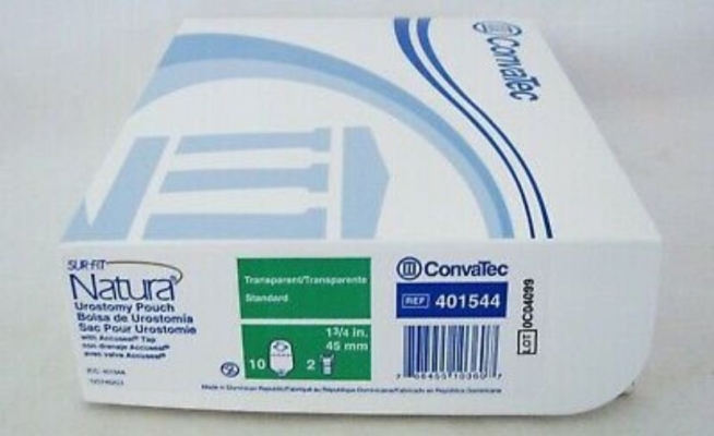 401544 urostomy transparent pouch with accuseal tap 45mm 10pcs (Rm169)
