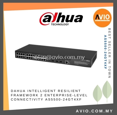 Dahua Framework 2 L3 24 Port Gigabit Switch 24x RJ45 LAN Gigabit Network Port 4x SFP Port AS5500-24GT4XF