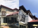 Before and After in first Progress- To Fabrication, Supply and Install C-channel Acp Awning Paint with Hide the Gutter - Shah Alam  C-Channel Acp Awning  Panel Komposit Aluminium