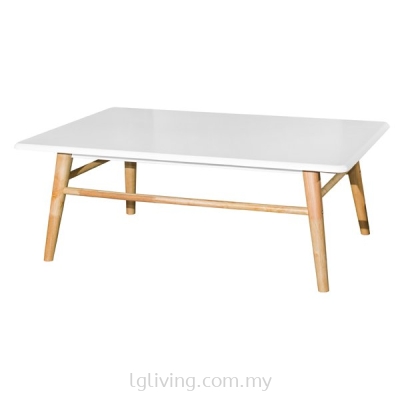 ORLANDO Coffee Table - White / Natural