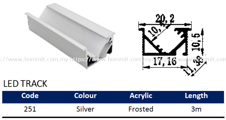 LED Track - Code 251