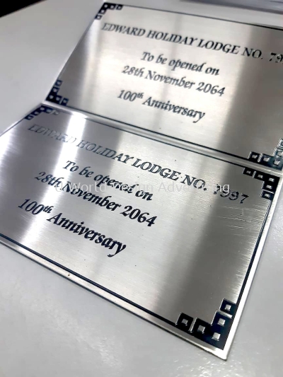 Stainless Steel Metal Etching Plate | Trophy Plaque Award Plate | Malaysia