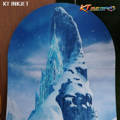 ICE CASTLE BACKDROP BACKGROUND FOAMBOARD - 8 X 4FT