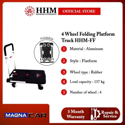 MAGNA CART USA 4 Wheel Folding Platform Truck (Max. Load Capacity 137 kg) - HHM-FF