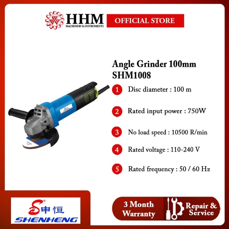 SHENHENG Angle Grinder 100mm SHM1008