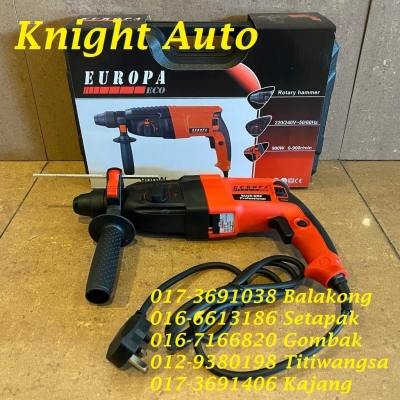 Europa Hilt 900W 3 IN 1 Rotary Hammer EU26-DRE | Hammer Drill with 3 Mode Functions ID34511