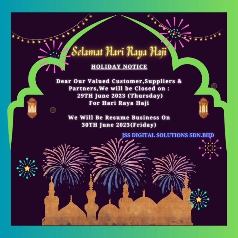 Holiday Notice - Hari Raya Haji