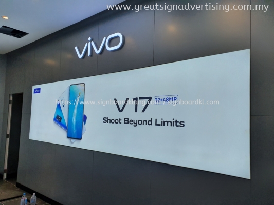 vivo led fabric lightbox signage signboard