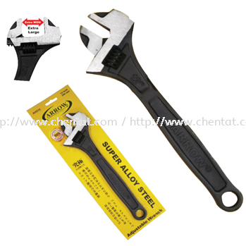 Black-Finished H/D Adjustable Wrench Wrenches & Chisel ARROW