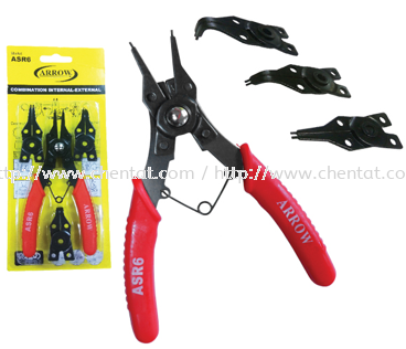 6" Combination Snap Ring Plier (Internal-External) Plier ARROW