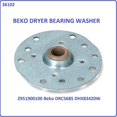 Code: 36102 BEKO DRCS68S DPS7405W3 DPU8360WG DHX83420W DCY7202XW3 Dryer Bearing Washer Kit Original