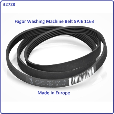 Code: 32728 Fagor Belt 5PJE 1163 EL for washing machine made In Europe