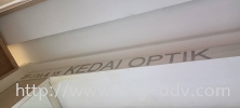 KEDAI OPTIK Stainless steel Plate Stainless Steel 3D Box Up Lettering 