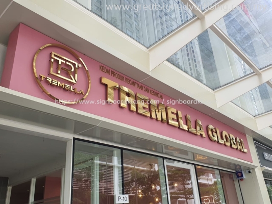 Tremella 3d Box Up Stainless Steel Lettering Signage Signboard At Klang Kuala Lumpur Puchong Kepong Damansara Subang Jaya Cheras