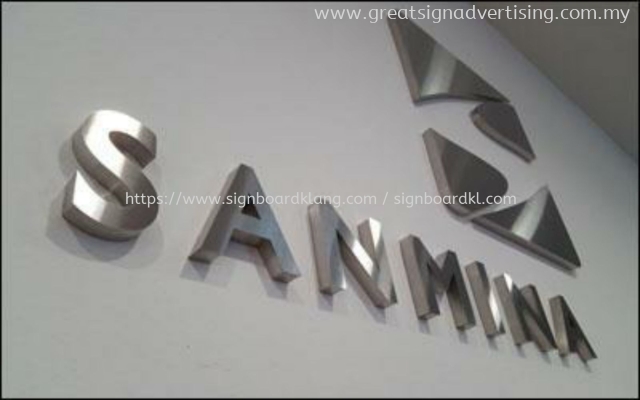 stainless steel 3D box up lettering signage