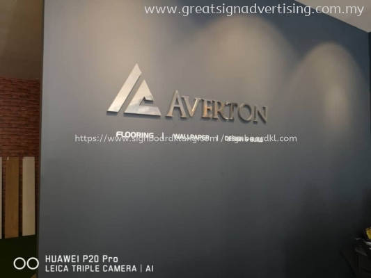 Averton Stainless steel 3D boz up lettering signage at Bukit tinggi klang