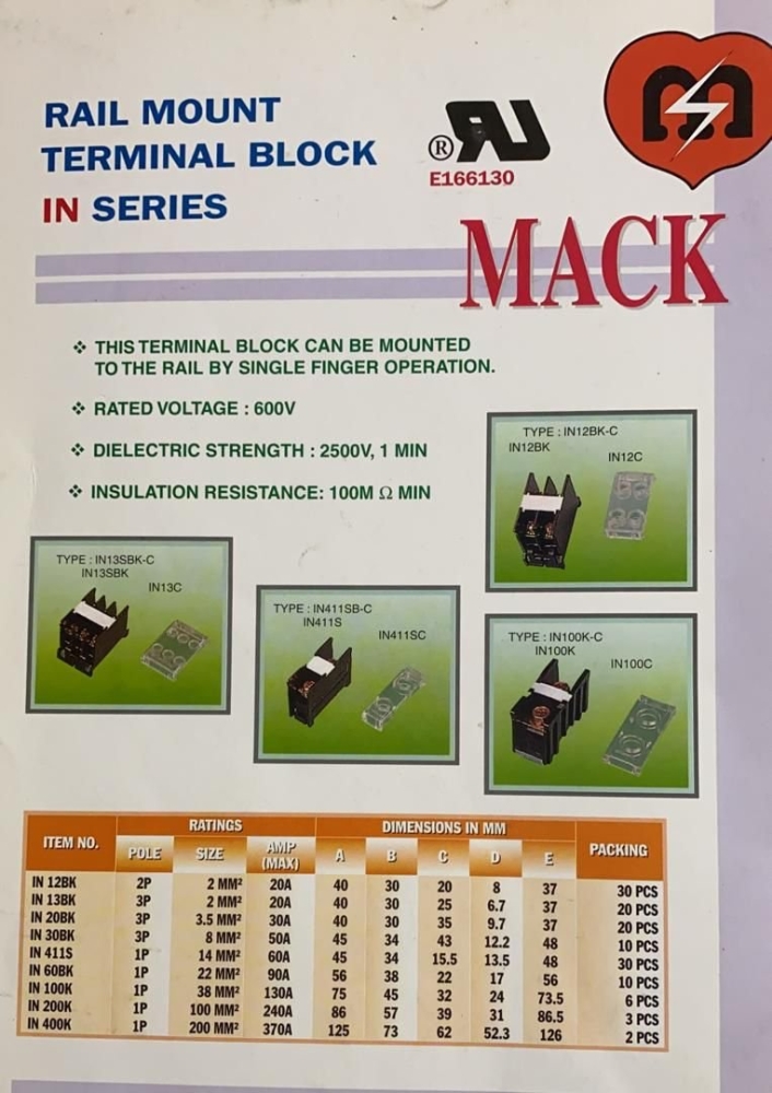 Mack Terminal Block Mack Terminal Block Terminal Block Johor Bahru (JB ...