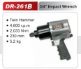 DR - 261B ( 3/4''Sq Impact Wrench ) IMPACT WRENCH DR TOOLS TAIWAN PNEUMATIC TOOLS / AIR TOOLS 