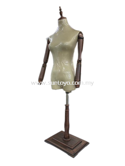 Female Torso w/Hand Wooden Base