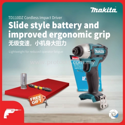 MAKITA TD110DSME/ DWAE/ DWYE/ DZ 12V MAX CORDLESS IMPACT DRIVER