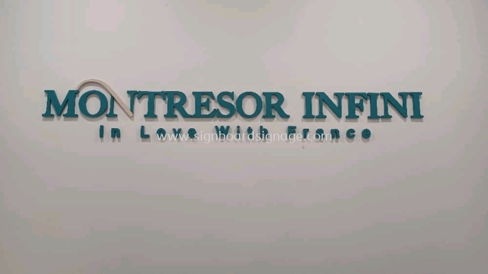 Montresor Infini - In Love With France - Indoor 3D PVC Signage - Puchong 