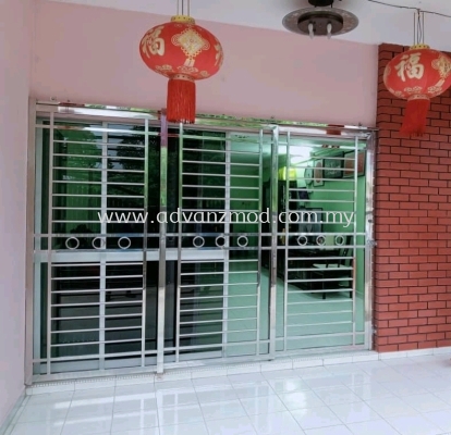 Stainless Steel Sliding Grille Door 