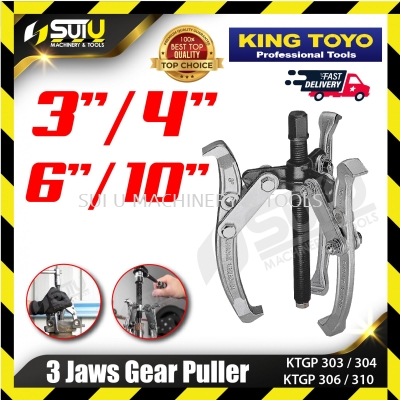 KING TOYO KTGP303 / 304 / 306 / 310 3 Jaws Gear Puller (3"/4"/6"/10")