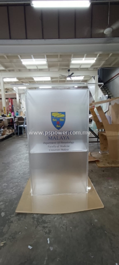 Customized university Acrylic Podium 