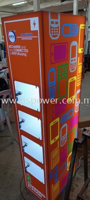 Customised Acrylic Phone Charging Station Lockers