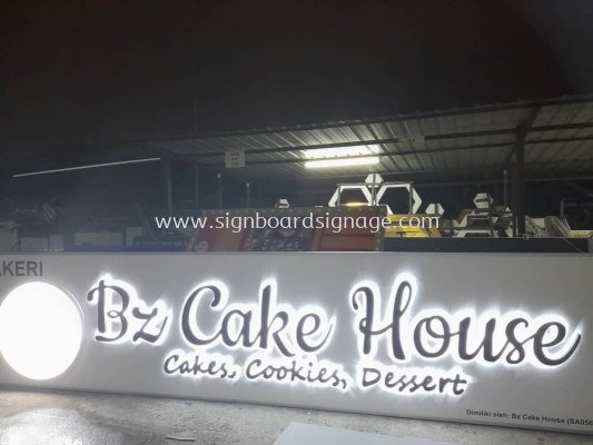 Bz Cake House - Cakes Cookies Dessert - Outdoor 3D LED Backlit Signage -Ampang  